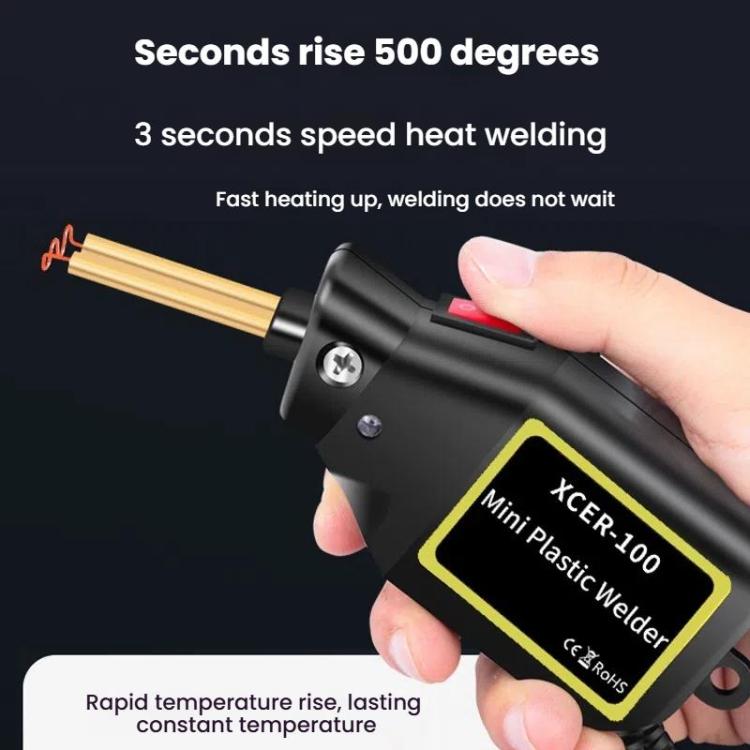 Car Bumper Welding Plastic Welding Tools Welding Wire Patch Nail Hot Stapler Repair Welder, Plug: UK Plug