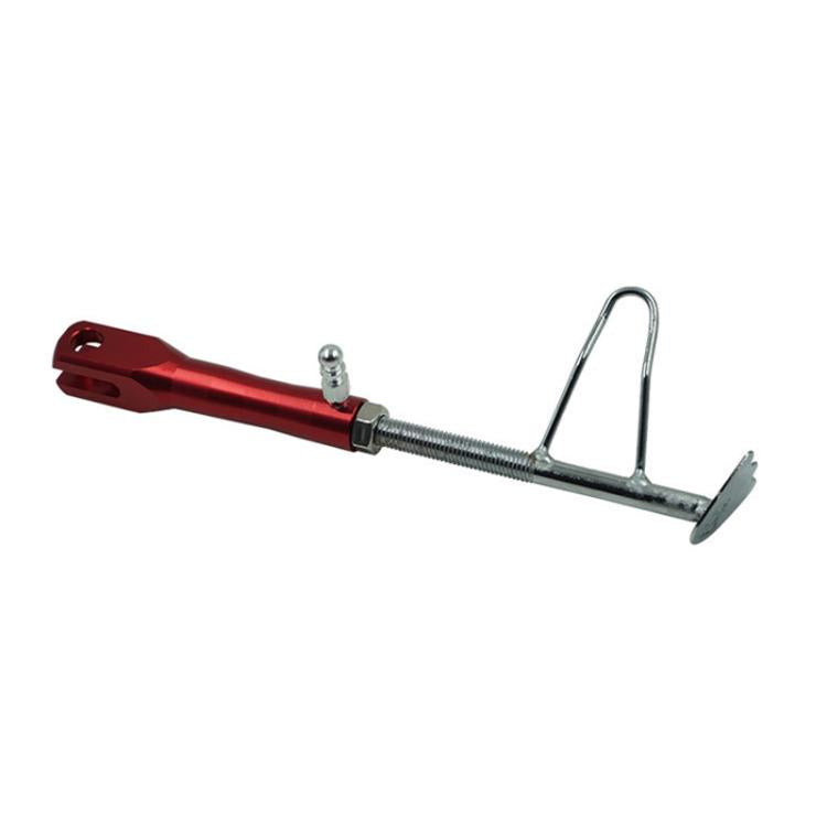 Motorcycle E-Bike Foot Support Retrofit Accessory Retractable Side Stand(Red)