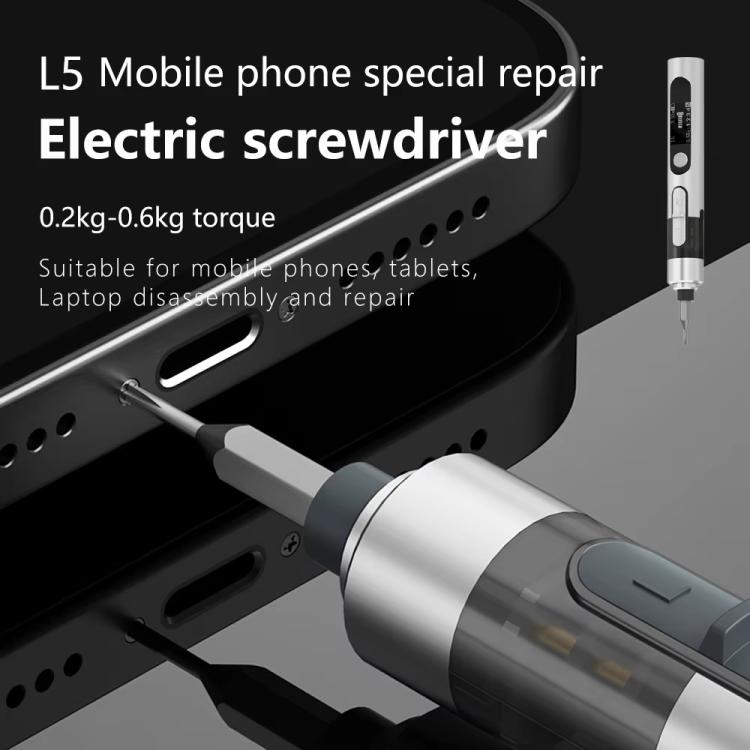 MaAnt L5 With 12 Batches Multi-Function Small Electric Screwdriver Set For Mobile Phone Repair