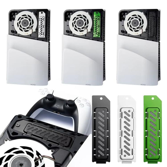 For PS5 Slim / PS5 Pro M.2 SSD Heatsink Dust Cover Expansion Slot Radiator(Silver)