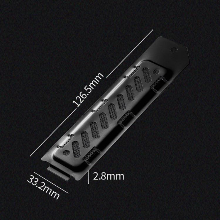For PS5 Slim / PS5 Pro M.2 SSD Heatsink Dust Cover Expansion Slot Radiator(Silver)