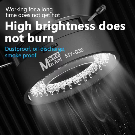 MaAnt MY-036 Cell Phone Repair 72 Beads Microscope Ring Light Source
