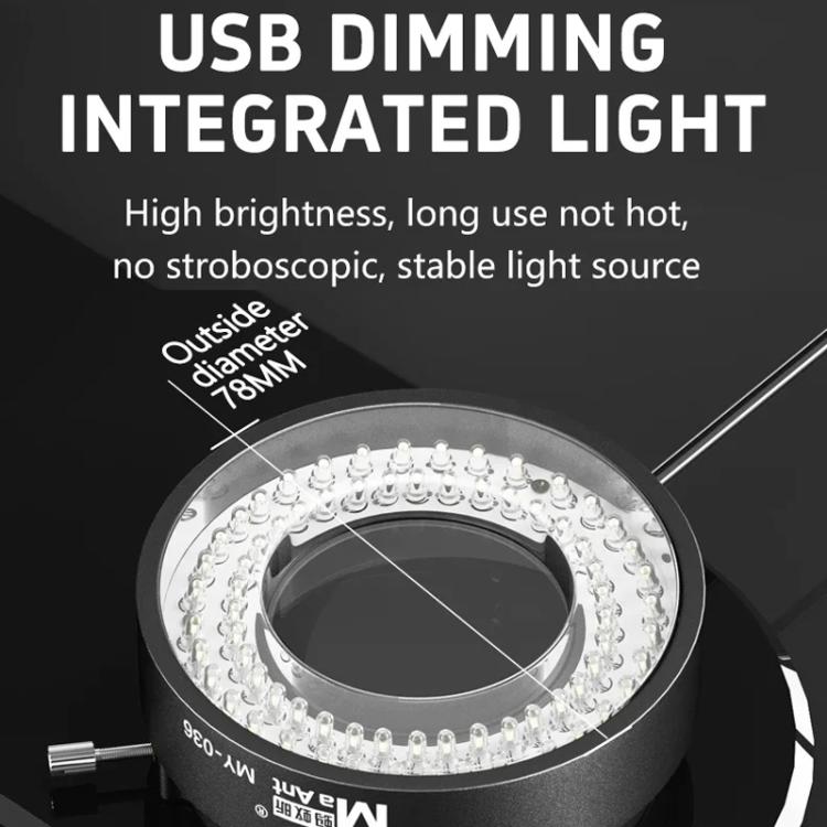 MaAnt MY-036 Cell Phone Repair 72 Beads Microscope Ring Light Source