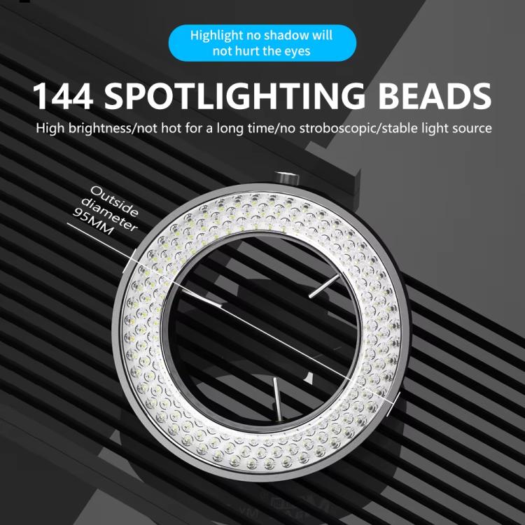 MaAnt MY-037 Cell Phone Repair 144 Beads Microscope Ring Light Source