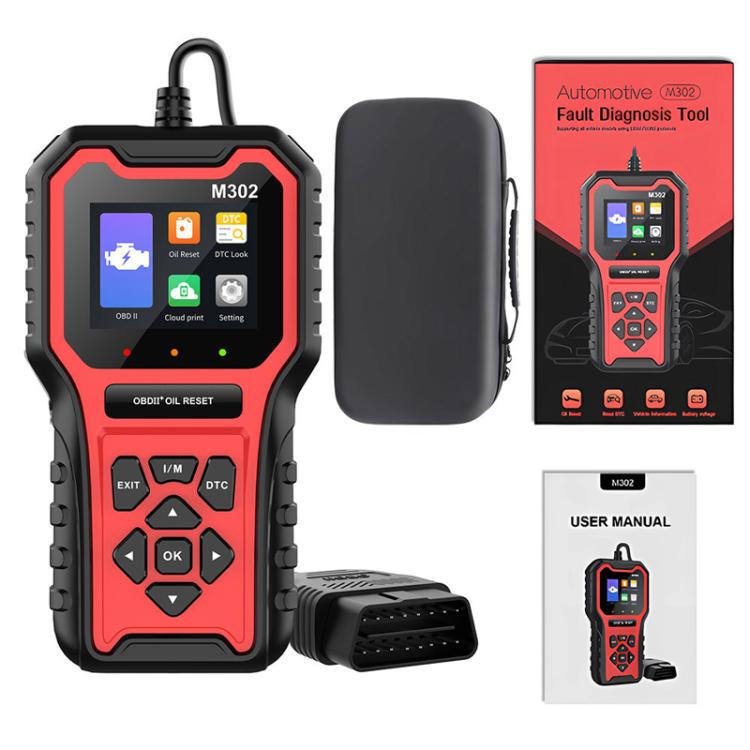 M302 Car Oil Reset Code Reader Automotive Maintenance Light Zero Reset Fault Diagnosis Tool