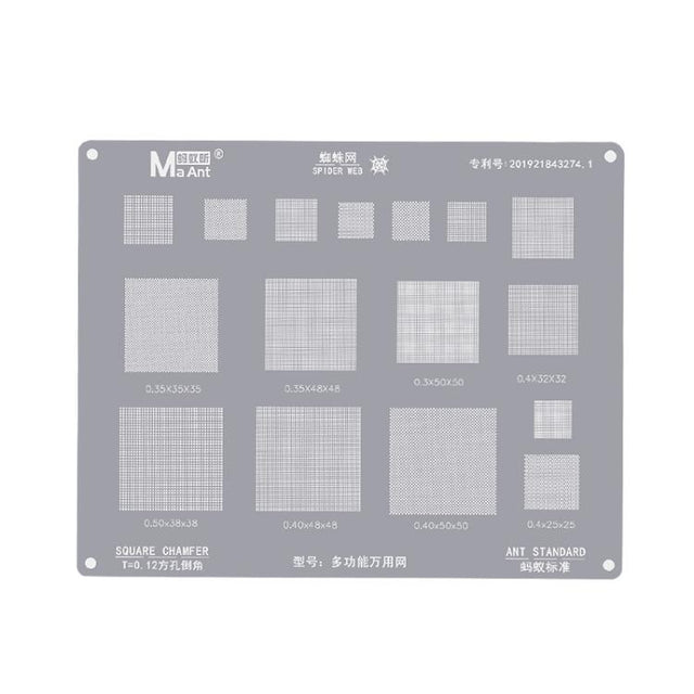 MaAnt Multifunctional Universal Net High Temperature 0.3/0.35/0.4/0.5 Pitch Square Hole Round Corner Multi-purpose Wire Mesh