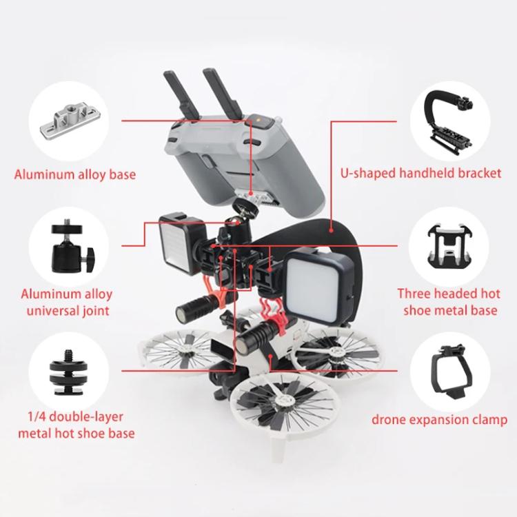 For DJI Air 2 / Air 2S CQT  U-shape Handheld Stabilizer Kit For Cinematic Shots, Wedding Videography & Daily Vlogging