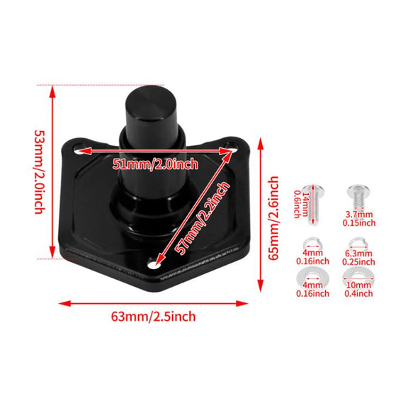 For Harley Motorcycle Modification Starter Switch Solenoid Valve Cover(Black)