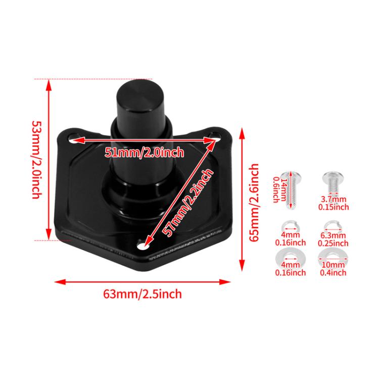 For Harley Motorcycle Modification Starter Switch Solenoid Valve Cover(Black)