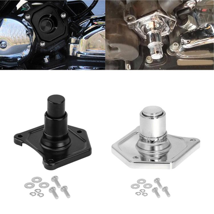 For Harley Motorcycle Modification Starter Switch Solenoid Valve Cover(Black)