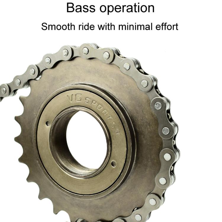 VG SPORTS Stroller Scooter Bicycle Single Speed Flywheel, Style: 16T Silver