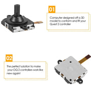 5 In 1 For Meta Quest 2 Repair Tool Set Handle Joystick Replacement Parts