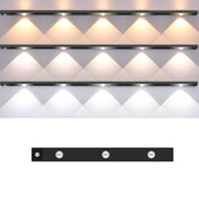 40cm Rechargeable Motion Sensor Light Bar Cabinet Wardrobe Lamp With Remote Control(Black)