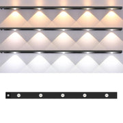 80cm Rechargeable Motion Sensor Light Bar Cabinet Wardrobe Lamp With Remote Control(Black)