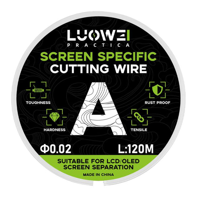 LUOWEI 120M Cell Phone LCD Screen Separation Line High Hardness Cutting Diamond Wire, Spec: A 0.02mm
