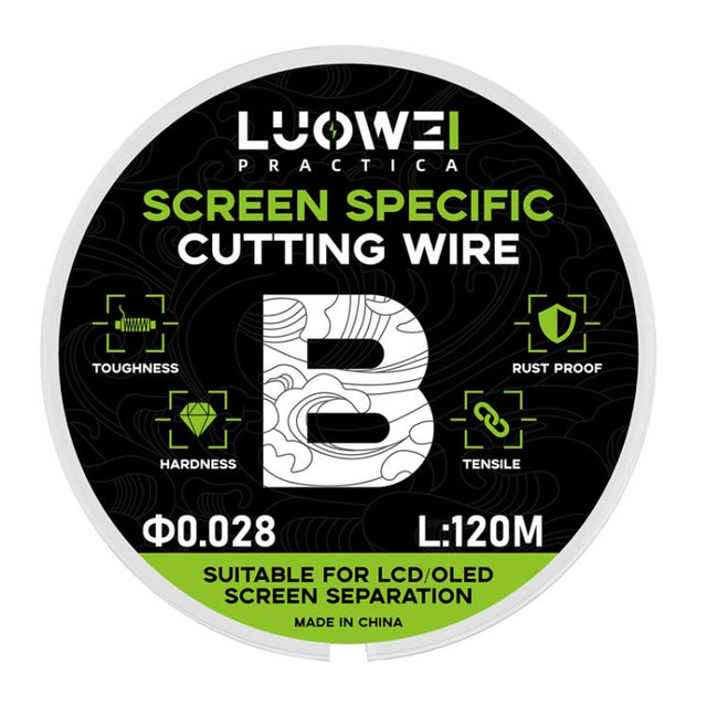 LUOWEI 120M Cell Phone LCD Screen Separation Line High Hardness Cutting Diamond Wire, Spec: B 0.028mm