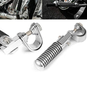 For Harley Motorcycle Modification Collapsible Footpegs Foot Guard Spike Mounted Pedals(Electroplating)