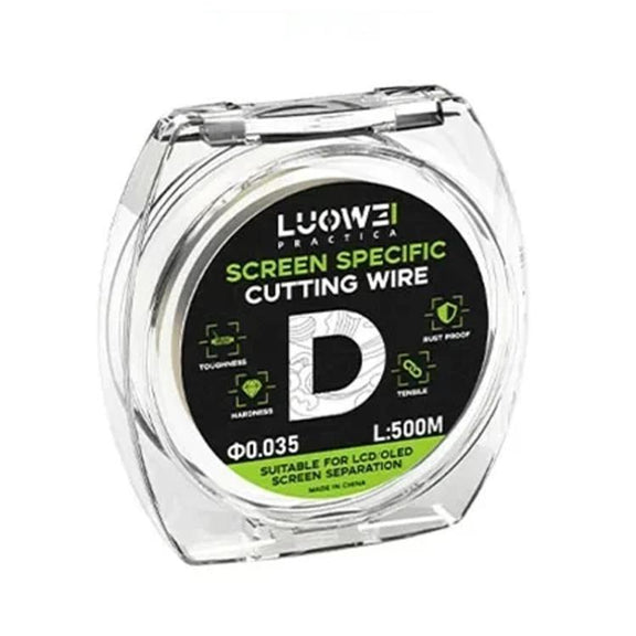 LUOWEI 500M Steel Wire Cell Phone Screen Separation Wire Cutting Wire, Spec: D 0.035mm