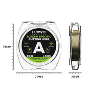 LUOWEI 500M Steel Wire Cell Phone Screen Separation Wire Cutting Wire, Spec: B 0.028mm