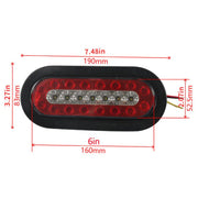 6 Inch Trailer Taillight 12V Multi-function RV Width Light, Specifications: 1pc