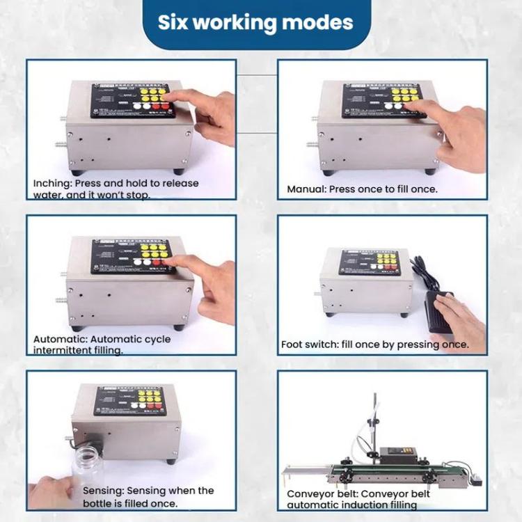 HECHEN CA10A High Flow 3.0L Automatic Small Intelligent Single Head Liquid Induction Multifunctional Quantitative Filling Machine(EU Plug)