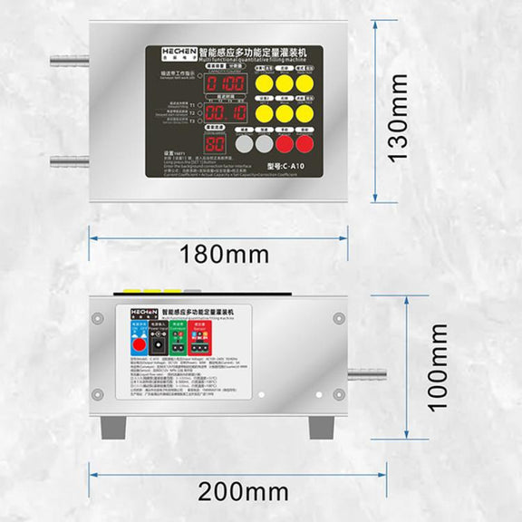 HECHEN CA10A High Flow 3.0L Automatic Small Intelligent Single Head Liquid Induction Multifunctional Quantitative Filling Machine(EU Plug)