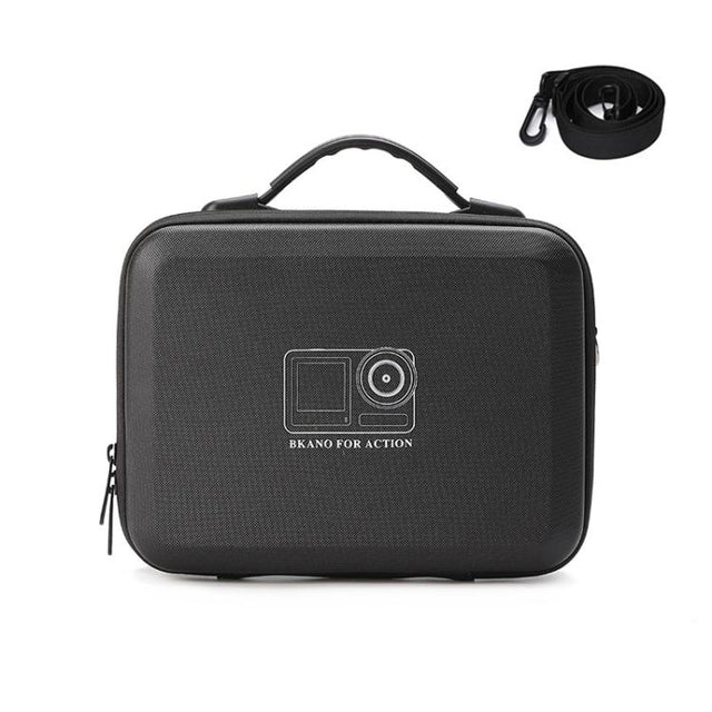 BKANO For DJI Osmo Action 3 / 4 / 5 Pro Sports Camera Storage Bag Portable Protective Bag Case(Black)