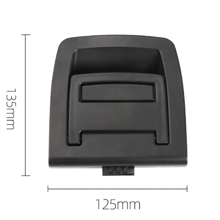 For BMW X5 E70 / X6 E71 E72 Car Boot Handle Inside Trunk Lid Bottom Plate Handle 51479120283(Without Lock Hole Black)