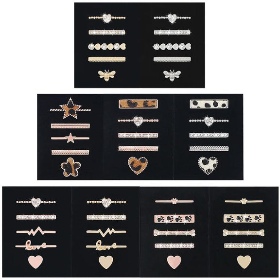 5pcs / Set 20mm Width Smart Watch Silicone Band Decorative Ring Metal Accessories, Style: Rose Gold 6