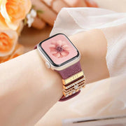 21mm Width Smart Watch Band Decorative Ring Metal Accessories(Infinite Love Heart Rose Gold)