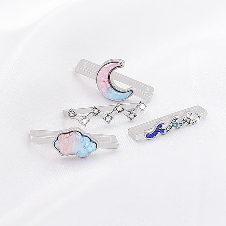 4pcs / Set 22mm Width Smart Watch Band Decorative Ring Metal Accessories, Style: 2