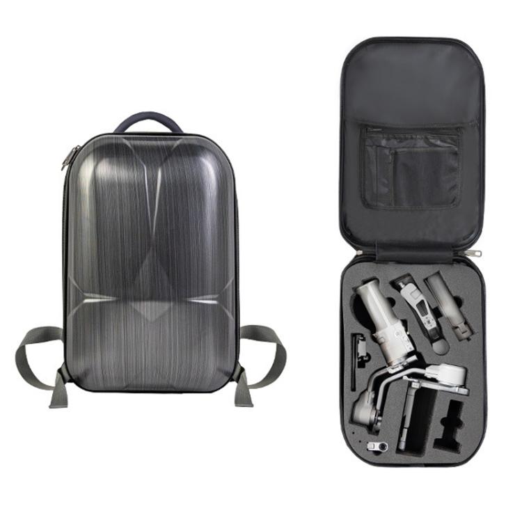 For DJI RS 4 Mini Large Capacity Water-resistant Handheld Stabilizer PC Hard Shell Backpack(Carbon Fiber)