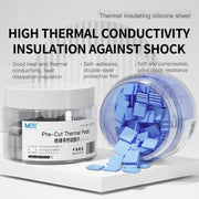 MaAnt DR-03 100pcs /Box Insulating Thermal Conductive Silicone Spacer CPU Thermal Spacer(Blue)