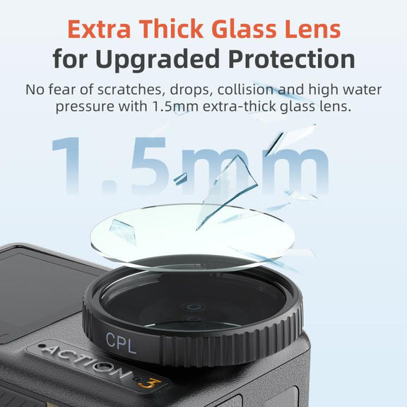 aMagisn Filter For DJI Action 5 Pro / 4 / 3, Spec: CPL