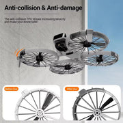 For DJI Flip RCSTQ Paddle Impact Protector Cushioning Anti-scratch and Anti-bump Ring(Gray)