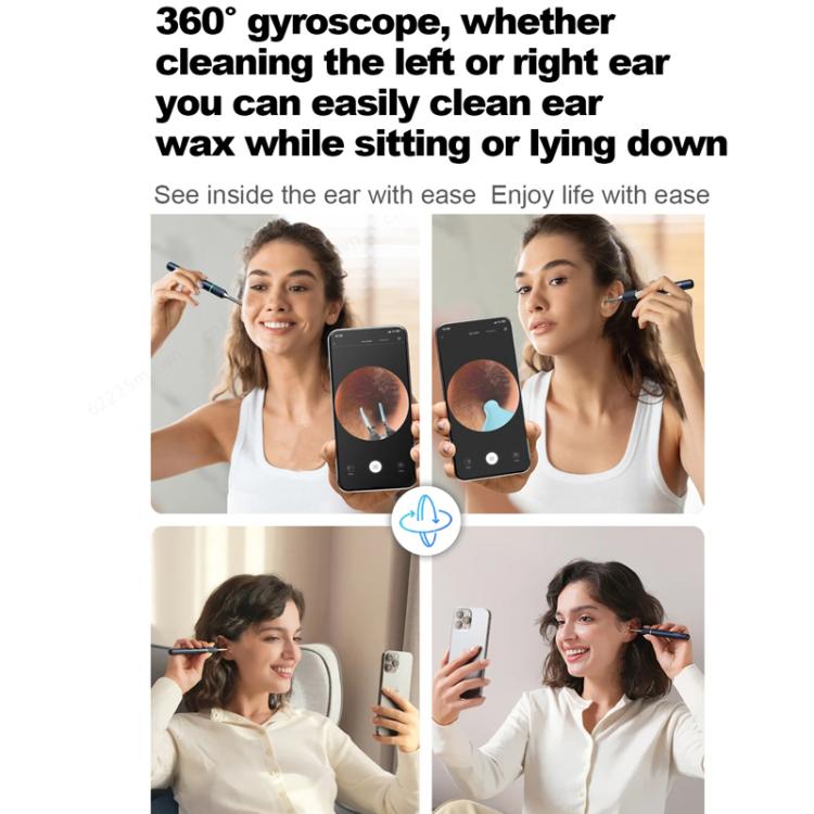 Bebird Note5 Pro Visual Ear Scoop Ear Picking Tool Cleaning Set(Arctic Blue)
