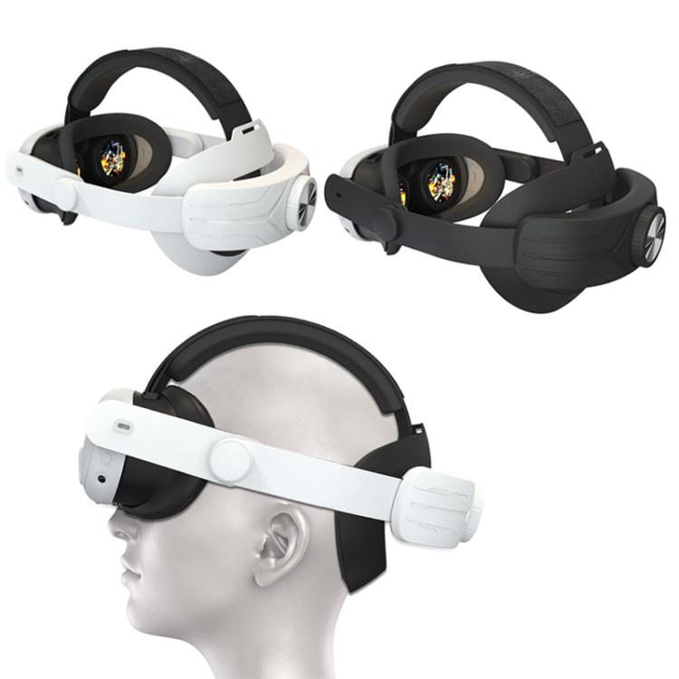 For Meta Quest 3 / 3S Adjustable Headband No Face Pressure VR Head Strap Accessories(White)