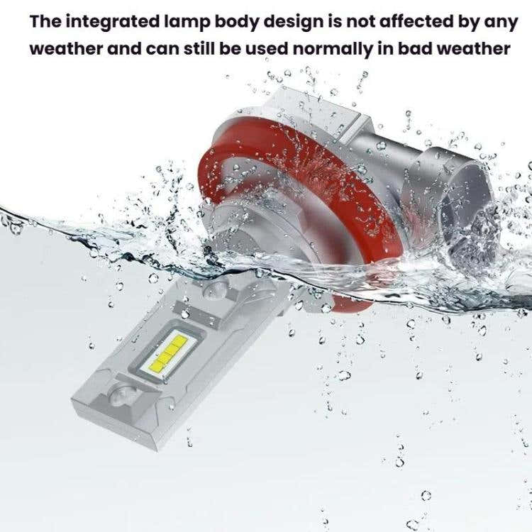 2pcs Mini 1:1 Direct Plug Car LED Headlight Bulb, Specifications: 9006(White Light)