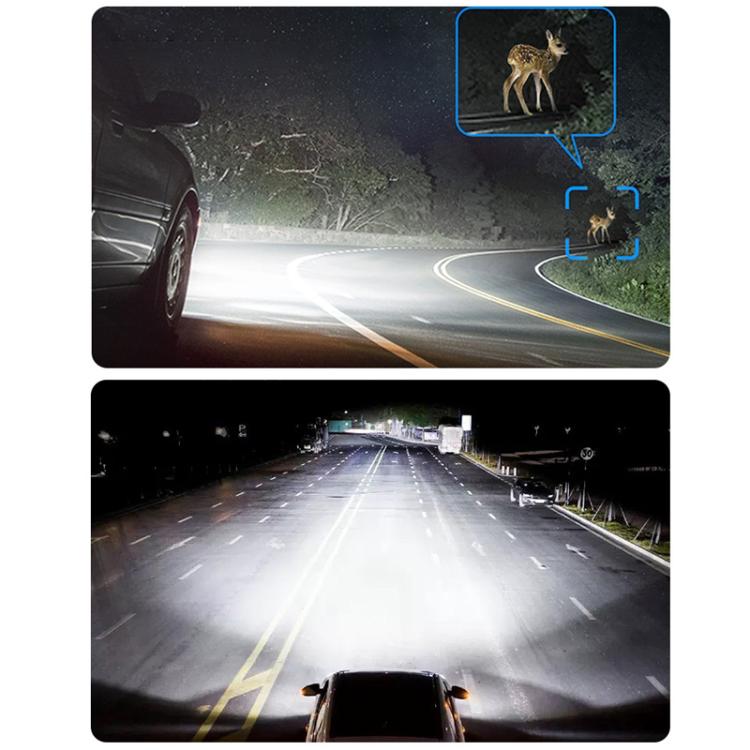 2pcs Mini 1:1 Direct Plug Car LED Headlight Bulb, Specifications: 9012(White Light)