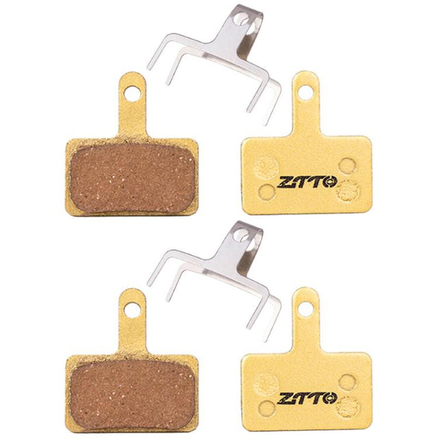 2pairs ZTTO Mountain Bike Full Metal Copper Base Lining Oil Disc Block Brake Pad, Model: MJ-01B