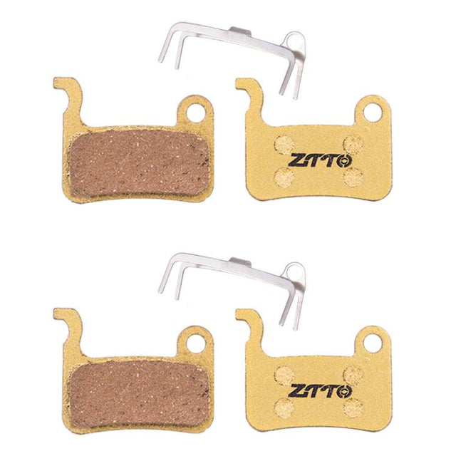 2pairs ZTTO Mountain Bike Full Metal Copper Base Lining Oil Disc Block Brake Pad, Model: MJ-01D