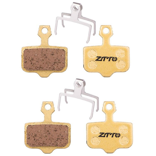 2pairs ZTTO Mountain Bike Full Metal Copper Base Lining Oil Disc Block Brake Pad, Model: MJ-02D
