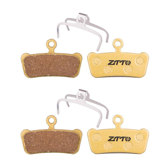2pairs ZTTO Mountain Bike Full Metal Copper Base Lining Oil Disc Block Brake Pad, Model: MJ-02F