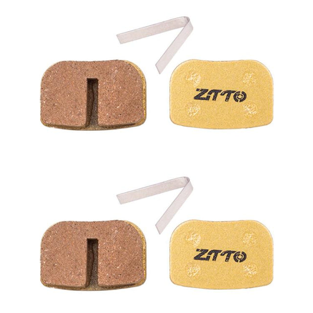 2pairs ZTTO Mountain Bike Full Metal Copper Base Lining Oil Disc Block Brake Pad, Model: MJ-08B