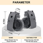 For IRobot Roomba 5/6/7/8/9 Series Walking Wheels Vacuum Cleaner Accessories Left+Right Wheel-Blue