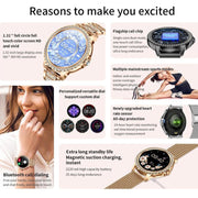 Bluetooth Calling AI Voice Assistant Life Water-resistant Sports Smartwatch, Color: Black Mesh Strap+Silicone Strap