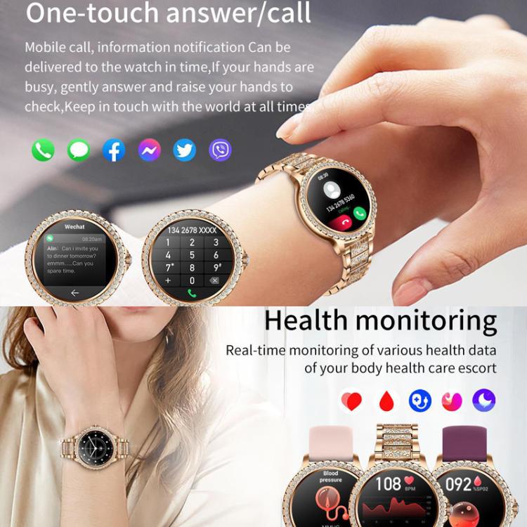 Bluetooth Calling AI Voice Assistant Life Water-resistant Sports Smartwatch, Color: Black Mesh Strap+Silicone Strap