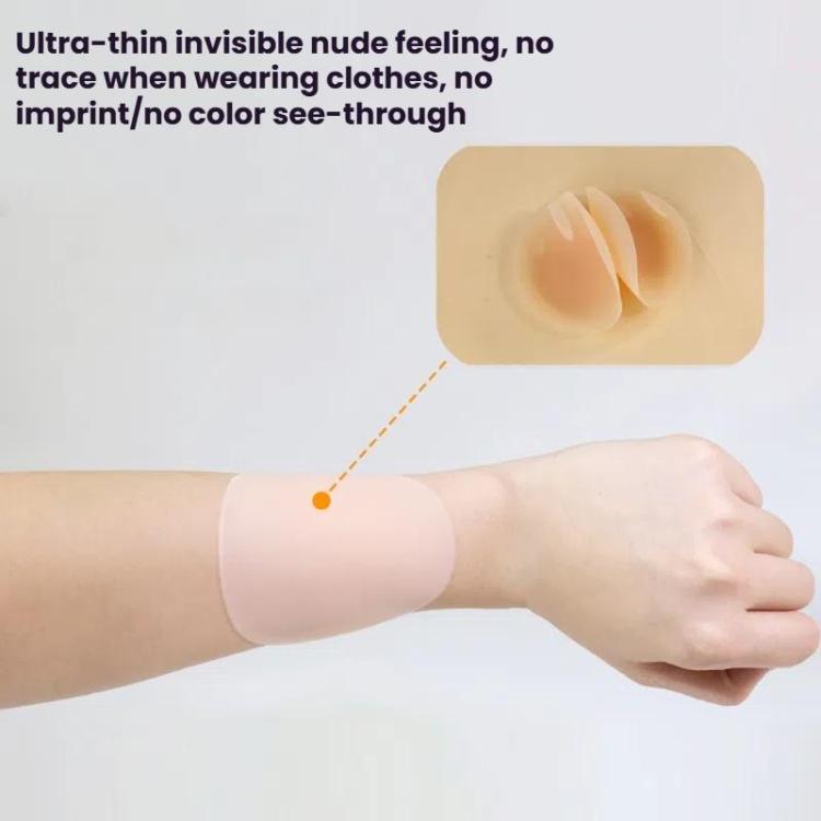 Anti-Bump Ultra-Thin Breathable Silicone Self-Adhesive Invisible Breast Stickers, Size: 8CM Dark Skin(Magnet Box)