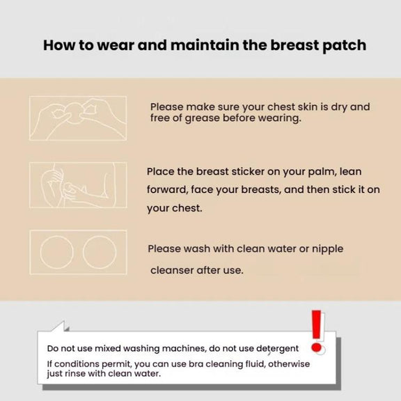 Anti-Bump Ultra-Thin Breathable Silicone Self-Adhesive Invisible Breast Stickers, Size: 8CM White Skin(Magnet Box)