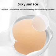 Ultra-thin Invisible Anti-bump Silicone Breast Stickers, Size: 10cm(Dark brown)